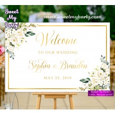 Ivory Wedding Welcome Sign,Cream Wedding Welcome sign,(123bw) Ivory Wedding Welcome Sign,Cream Wedding Welcome sign,(123bw)